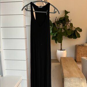 VINCE Black Maxi Dress with built in bra